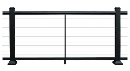 Full Frame Horizontal Cable Railing Panel