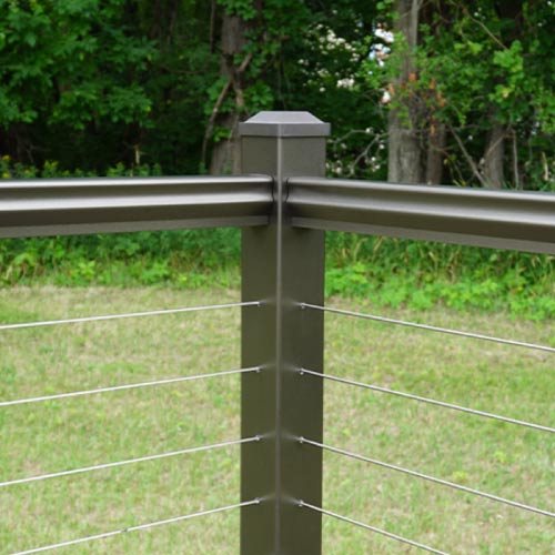 Cable Railing - Pre-Drilled Aluminum Cable Railing Kits